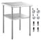 Vevor Stainless Steel Work Table Commercial Food Prep Table 24x24x36in w/ Wheels VV-SSWR-JL-24*24 - alternate 1