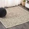 Jonathan Y Charleston Vintage Filigree Textured Weave Beige/Brown 4 ft Square Indoor/Outdoor Area Rug SMB106A-4SQ - alternate 1