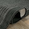 World Rug Gallery Contemporary Bordered Weather Resistant Reversible Indoor/Outdoor Rug 2 ft x 7 ft Black WR111BLACK2X7 - alternate 4