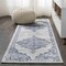 Jonathan Y Alhambra Ornate Medallion Modern Light Blue/Ivory 2 ft. x 10 ft. Runner Rug MDP400F-210 - alternate 1