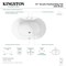 Kingston Brass 51" Acrylic Oval Double Ended Freestanding Tub with Drain, Glossy White VT7DE513423 - alternate 4