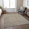 Homeroots 10' X 14' Tan Gray And Brown Oriental Washable Indoor Outdoor Area Rug 604724 - alternate 3