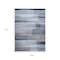 Homeroots 9' X 12' Denim Blue And Ivory Striped Washable Indoor Outdoor Area Rug 630985 - alternate 3