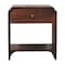 Homeroots 20" Brown Solid Wood One Drawer Nightstand 651742 - alternate 5