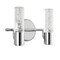 Jonathan Y Bolha 10.75" 2-Light Minimalist Modern Bubble Acrylic/Iron Integrated LED Vanity Light, Chrome JYL7223A - alternate 7