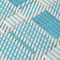 Homeroots 8' Teal Blue Gray And Ivory Round Plaid Washable Indoor Outdoor Area Rug 597591 - alternate 3