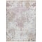 Homeroots 3' X 5' Ivory Light Purple And Gray Damask Washable Indoor Outdoor Area Rug 596387 - alternate 3