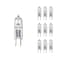 Bulbrite Mini 10w Equivalent T3 Bi-Pin Base G4 in Clear Fnsh Dimmable Soft Wht 2900K Halogen Lght Bulb, 10PK 860779 - alternate 1