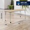Flash Furniture Commercial Adjustable Height Rectangular Activity Table - Locking Casters-LT NAT XU-A3072-REC-LTNAT-T-A-CAS-GG - alternate 2