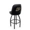 Holland Bar Stool Co Logo Grizzly Purdue 30 in. Swivel Bar Stool with Black Wrinkle Finish L048 - alternate 1