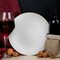 Smarty Had A Party 10.25" Gray with Gold Organic Round Disposable Plastic Dinner Plates (120 Plates), 120PK 930GG-CASE - alternate 6