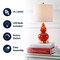 Jonathan Y Anya 20.5" Mini Glass LED Table Lamp, Sunset Orange JYL1028G - alternate 6