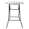 Elama 31 Inch Plastic Round Folding Bar Table in White ELM-R80B - alternate 2
