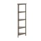 Homeroots Gray Solid Wood Corner Bookcase 379943 - alternate 4