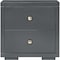 Homeroots Two Piece Charcoal Solid and Manufactured Wood Bedroom Set 569377 - alternate 7