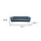 Homeroots 70" Gray Velvet Sofa With Gold Legs 385937 - alternate 4