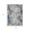 Homeroots 10' X 14' Navy Blue And Beige Geometric Washable Indoor Outdoor Area Rug 632010 - alternate 2