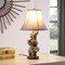 Homeroots 21" Brown Elephant Trio Table Lamp With Brown Bell Shade 524261 - alternate 3