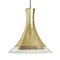 Besa Lighting Rio Cord Pendant, Gold Foil/Clear, Bronze Finish, 1x9W LED 1JT-RIOGF-LED-BR - alternate 1