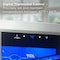 Tcl 1.8 Cu. Ft. 18-Bottle Wine Cooler, Low Noise, Digital Controls, LED Light, Glass Door, Stainless TRW18F6AS - alternate 3