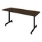 Regency Kobe Mobile T-Base Training Seminar Table, 66 in W, 24 in L, Neo Walnut MKTRCC6624NW - alternate 1