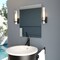 Vaxcel Vilo 1-Light Matte Black Bathroom ADA Vanity Fixture, Clear White Glass W0499 - alternate 4