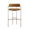 Manhattan Comfort Serene Metal Upholstered Barstool in Turmeric BS1881-TU - alternate 5
