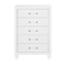 Homeroots 49" White Wood Five Drawer Dresser 564694 - alternate 4
