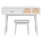 Homeroots 43" White Wood Four Drawer Dresser 714272 - alternate 3