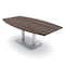 Skutchi Designs Boat Conference Table With Power, 48 in W, 84 in L, Brown HAR-BOT-48x84-DOU-H3041-NA - alternate 1