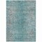 Homeroots 8' X 10' Teal Blue Gray And Charcoal Oriental Washable Indoor Outdoor Area Rug 588843 - alternate 8