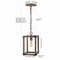 Jonathan Y Magnolia 8.13" Adjustable Iron Rustic Farmhouse LED Pendant, Brown JYL7474A - alternate 11