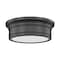 Z-Lite Bentley Matte Black 1 Light Flush Mount 7702F12-MB-LED - alternate 5