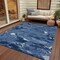 Homeroots 5' X 8' Navy Blue And Blue Abstract Washable Indoor Outdoor Area Rug 609257 - alternate 3