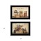 Homeroots Set Of Two Candlelight and Flowers 2 Black Framed Print Wall Art, 2PK 407122 - alternate 3