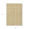 Homeroots 9' X 12' Gold And Beige Geometric Washable Indoor Outdoor Area Rug 594999 - alternate 4