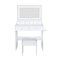 Homeroots 30" White Wood Lighted Five Drawer Dresser 714275 - alternate 1