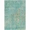 Homeroots 3' X 5' Teal Blue Abstract Washable Indoor Outdoor Area Rug 607890 - alternate 3
