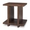 Homeroots 22" Brown Solid Wood Sled End Table With Shelf 604028 - alternate 5