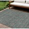 Homeroots 8' X 10' Teal Blue Beige And Taupe Floral Washable Indoor Outdoor Area Rug 582311 - alternate 1