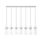 Z-Lite Fontaine 7 Light Linear Chandelier, Brushed Nickel, 56.75 In W 7002P5-7L-BN - alternate 4