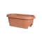 Bloem Classic Deck Rail Box Planter, 11.9 in W, 23.9 in D, Plastic, Terra Cotta, Matte 477241-1001 - alternate 5