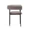 Manhattan Comfort Onda Metal Vegan Leather Dining Chair in Taupe DC1608-2 - alternate 5
