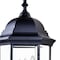 Homeroots Three Light Matte Black Domed Glass Lantern Wall Light 398387 - alternate 3