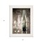 Homeroots Moody Gray Wine Glass Still Life 1 White Framed Print Wall Art 404647 - alternate 3