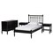 Baxton Studio Denita Bedroom Set, Black, Twin 271-14730-14742-14738-14738-ZORO - alternate 1