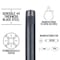 Ace Trading - Nipple 1-1/4 in. MIP each X 1-1/4 in. D MIP Black Steel 8 in. L Nipple 302U114X8 - alternate 4