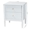 Baxton Studio Lucera Mid-Century White 2-Drawer Bobbin Nightstand 257-14121-ZORO - alternate 4