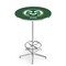 Holland Bar Stool Co 42" Chrome Colorado State Pub Table, 36" dia. Top L216C4236ColoSt - alternate 1