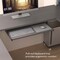 Connexion U Shaped Desk Workstation, U-Shaped, Slate/Sandstone, 92.6" D X 65.9" H, 71.1" W X Melamine 93879-59 - alternate 3